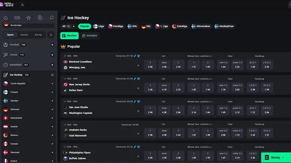 Need for Slots Ice Hockey