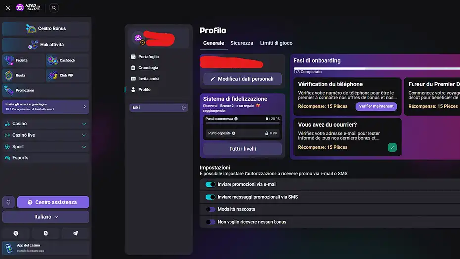 Need for Slots Italy