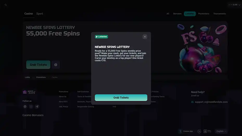 Need for Slots Lottery