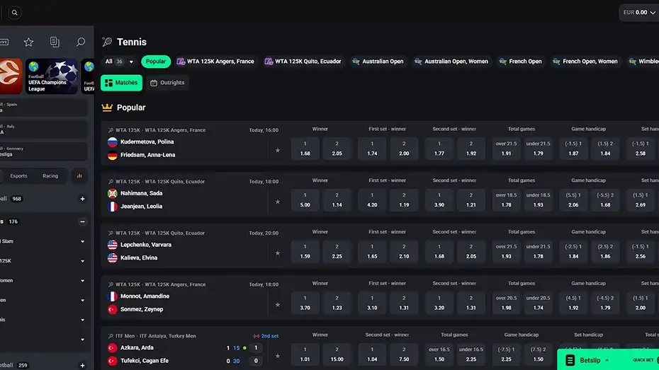 Need for Slots Tennis