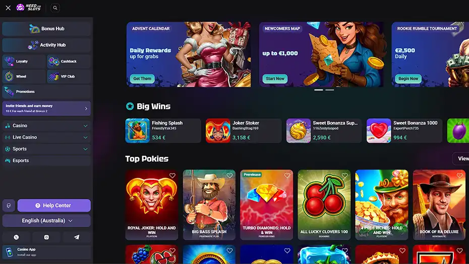 NeedforSlots Australia