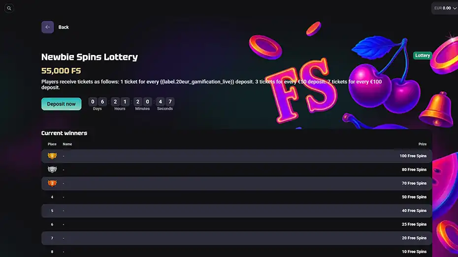 NeedforSlots Lottery