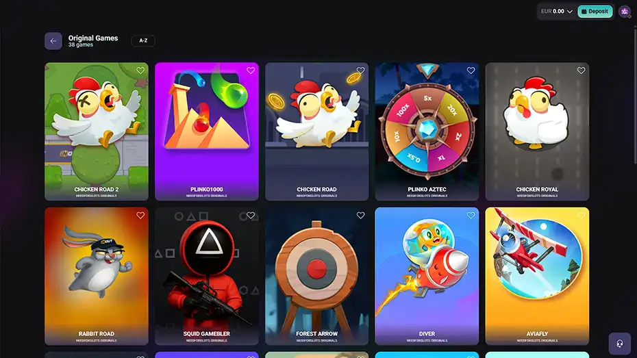 NeedforSlots Original Games