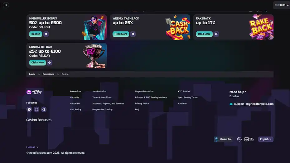 NeedforSlots Sunday Reload