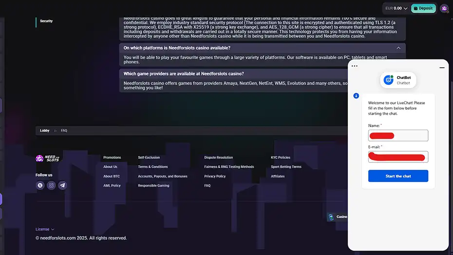 NeedforSlots Support Live