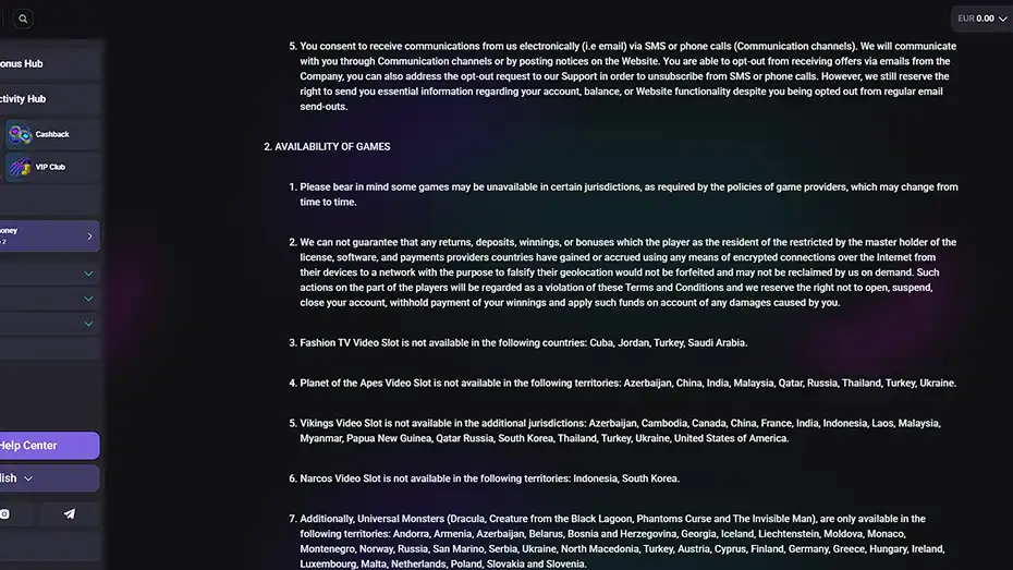 NeedforSlots Terms 2